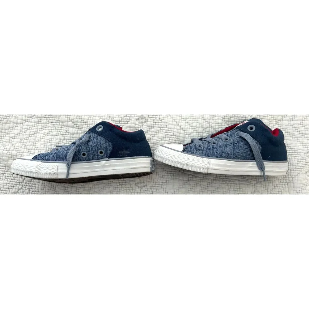 Converse Kids Unisex CHUCK TAYLOR ALL STAR HIGH STREET-SLIP, NAVY/GLACIER - Picture 2 of 6